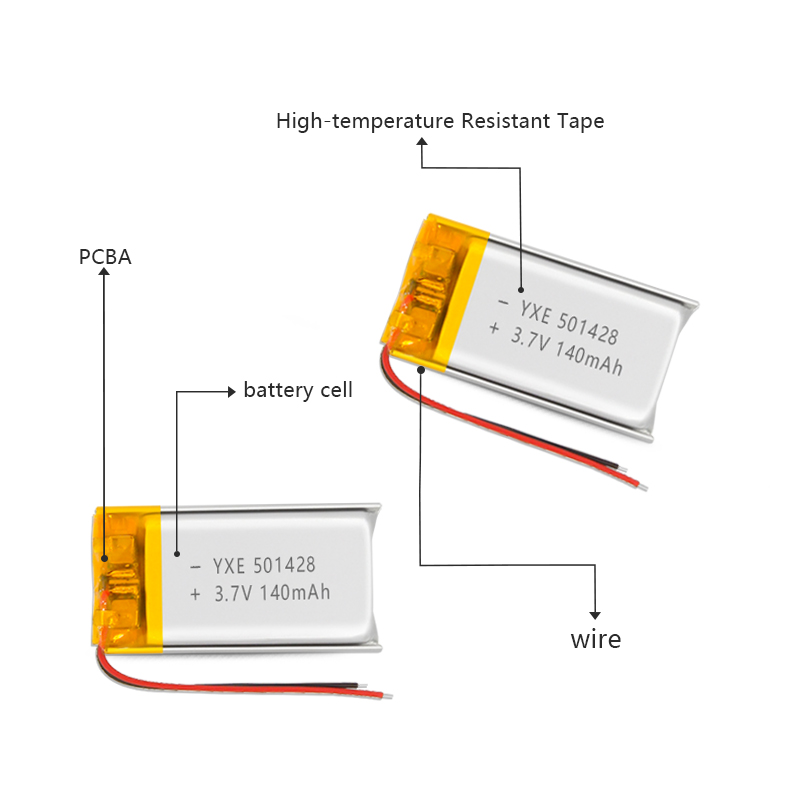 3.7 V 锂离子电池102023-400mah